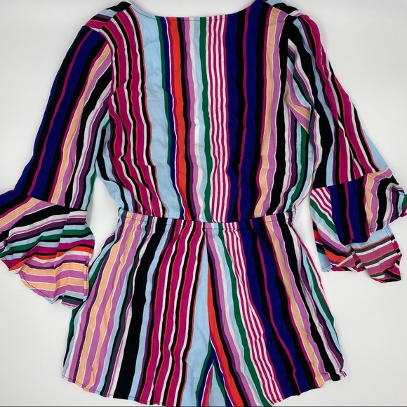 Express Multi-Colored Short Romper - Picture 2 of 8